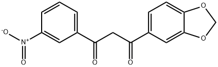 1,3-Propanedione, 1-(1,3-benzodioxol-5-yl)-3-(3-nitrophenyl)- Structure