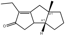 2H-Cyclopenta[a]pentalen-2-one,1-ethyl-3,3a,3b,4,5,6,6a,7-octahydro-6a-methyl-,(3bR,6aS)-rel-(9CI) Struktur