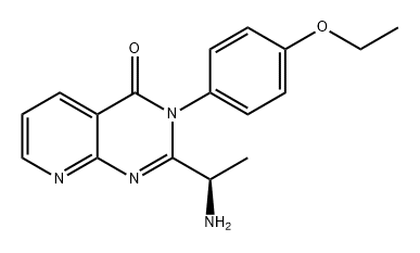 Pyrido[2,3-d]pyrimidin-4(3H)-one, 2-[(1R)-1-aminoethyl]-3-(4-ethoxyphenyl)- Struktur