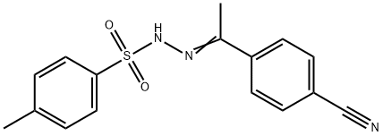 Benzenesulfonic acid, 4-methyl-, 2-[1-(4-cyanophenyl)ethylidene]hydrazide