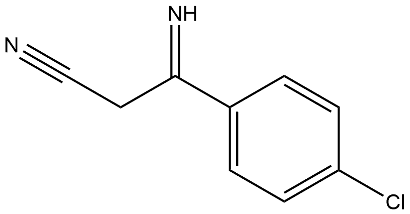 Benzenepropanenitrile, 4-chloro-β-imino- Structure