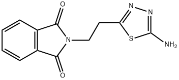 2-Amino-5-(2-phthalimidoethyl)-1,3,4-thiadiazole Struktur