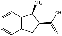 1H-Indene-2-carboxylic acid, 1-amino-2,3-dihydro-, (1S,2S)- Structure