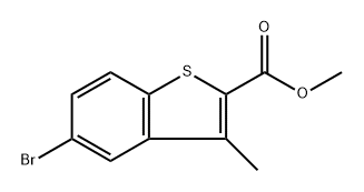 5-溴-3-甲基苯并[B]噻吩-2-羧酸甲酯, 75416-73-8, 结构式