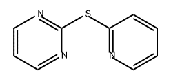 Pyrimidine, 2-(2-pyridinylthio)- Structure