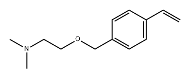 2-[(4-乙烯基苯基)甲氧基]-N,N-二甲基乙胺, 75524-48-0, 结构式