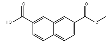 2,7-Naphthalenedicarboxylic acid, 2-methyl ester Struktur