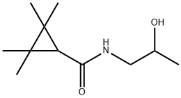 Cyclopropanecarboxamide, N-(2-hydroxypropyl)-2,2,3,3-tetramethyl- Structure