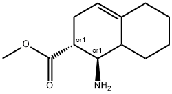 2-?Naphthalenecarboxyli?c acid, 1-?amino-?1,?2,?3,?5,?6,?7,?8,?8a-?octahydro-?, methyl ester, (1R,?2R)?-?rel- Structure