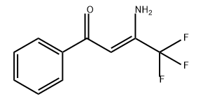 (Z)-3-氨基-4,4,4-三氟-1-苯基-2-丁烯-1-酮, 75840-25-4, 结构式