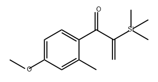 2-Propen-1-one, 1-(4-methoxy-2-methylphenyl)-2-(trimethylsilyl)-