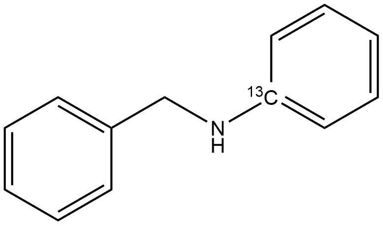Benzenemethanamine, N-(phenyl-13C)- (9CI) Struktur