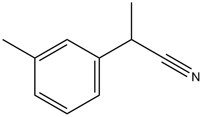 Benzeneacetonitrile, α,3-dimethyl- Structure