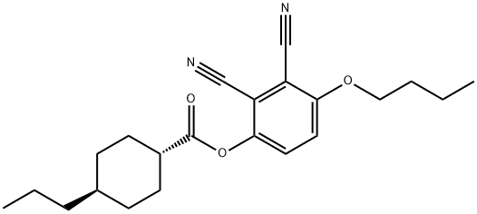 Propyl cyclohexyl formic acid-2,3-dicyanyl-4-butyloxyphenol Structure
