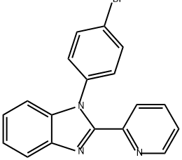 1H-Benzimidazole, 1-(4-bromophenyl)-2-(2-pyridinyl)- Structure