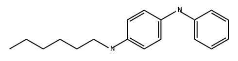 N1-己基-N4-苯基苯-1,4-二胺, 76154-77-3, 结构式