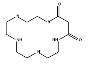 1,4,7,10,13-Pentaazacyclohexadecane-14,16-dione Struktur