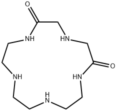 1,4,7,10,13-ペンタアザシクロペンタデカン-2,6-ジオン 化学構造式