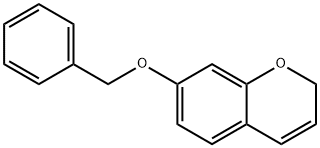 2H-1-Benzopyran, 7-(phenylmethoxy)- 化学構造式