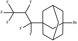 Tricyclo[3.3.1.13,7]decane, 1-bromo-3-(1,1,2,3,3,3-hexafluoropropyl)- Structure