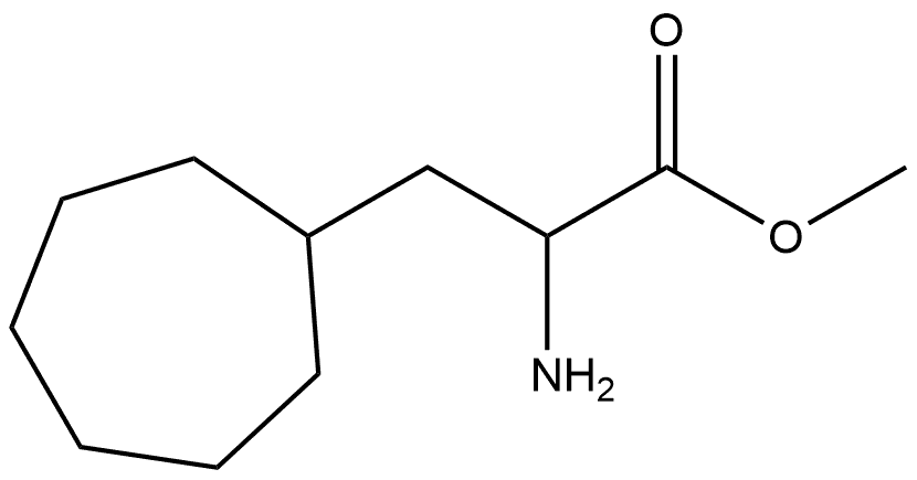 Cycloheptanepropanoic acid, α-amino-, methyl ester,764643-84-7,结构式