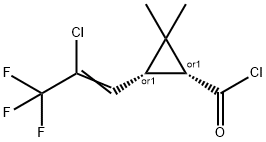 Z-cis-3-(2-chloro-3，3，3-trifluoro-1-propenyl)-2，2-dimethylcyclopropane carbonyl chloride 化学構造式