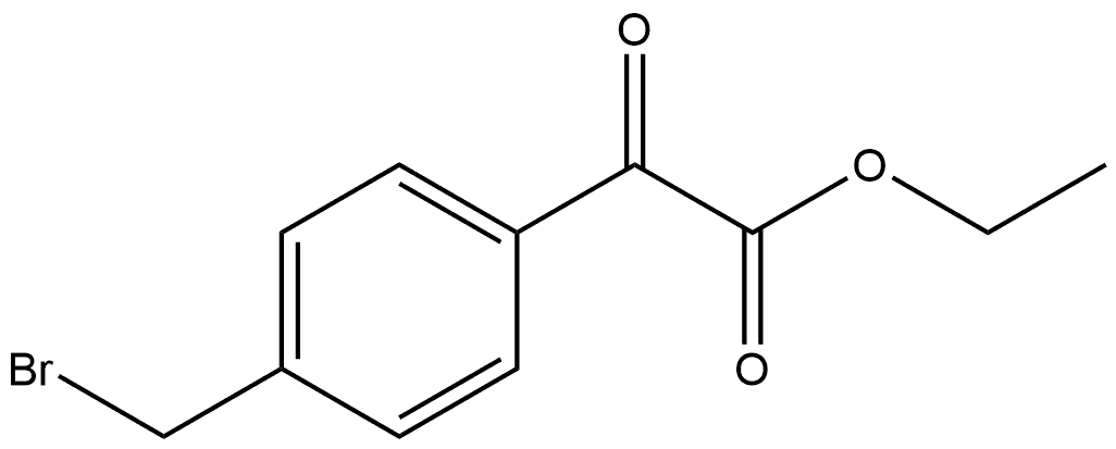 Benzeneacetic acid, 4-(bromomethyl)-α-oxo-, ethyl ester Structure