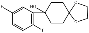 8-(2,5-二氟苯基)-1,4-二氧阿司匹林[4.5]癸烷-8-醇, 765913-33-5, 结构式