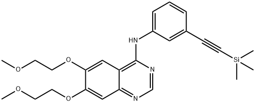 4-Quinazolinamine, 6,7-bis(2-methoxyethoxy)-N-[3-[2-(trimethylsilyl)ethynyl]phenyl]-