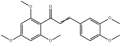 2-Propen-1-one, 3-(3,4-dimethoxyphenyl)-1-(2,4,6-trimethoxyphenyl)- Structure