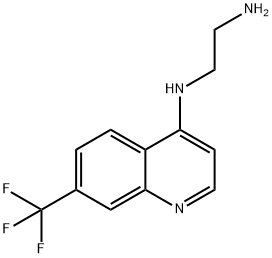 4-(2-Aminoethyl)amino-7-trifluoromethylquinoline 结构式