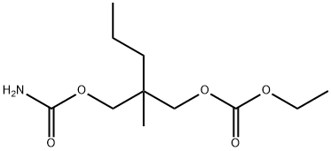 Carbonic acid, 2-[[(aminocarbonyl)oxy]methyl]-2-methylpentyl ethyl ester 结构式
