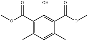 1,3-Benzenedicarboxylic acid, 2-hydroxy-4,6-dimethyl-, 1,3-dimethyl ester Struktur