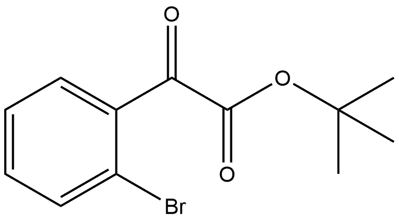 Benzeneacetic acid, 2-bromo-α-oxo-, 1,1-dimethylethyl ester 结构式