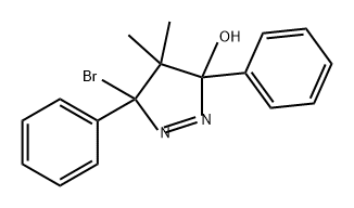 3H-Pyrazol-3-ol, 5-bromo-4,5-dihydro-4,4-dimethyl-3,5-diphenyl-