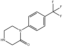 2-Piperazinone, 1-[4-(trifluoromethyl)phenyl]- Struktur