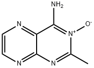 2-methyl-4-Pteridinamine 3-oxide Structure