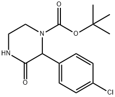 1-Piperazinecarboxylic acid, 2-(4-chlorophenyl)-3-oxo-, 1,1-dimethylethyl ester
