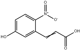 2-Propenoic acid, 3-(5-hydroxy-2-nitrophenyl)- Struktur