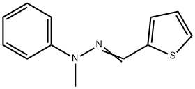 2-Thiophenecarboxaldehyde, 2-methyl-2-phenylhydrazone Structure
