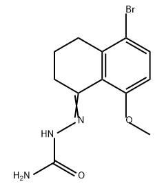 Hydrazinecarboxamide, 2-(5-bromo-3,4-dihydro-8-methoxy-1(2H)-naphthalenylidene)-