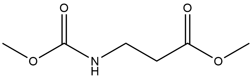 β-Alanine, N-(methoxycarbonyl)-, methyl ester,77300-42-6,结构式