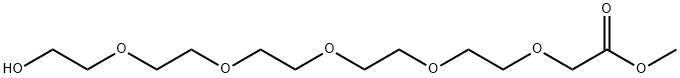 3,6,9,12,15-Pentaoxaheptadecanoic acid, 17-hydroxy-, methyl ester 结构式
