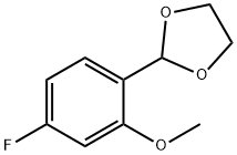 2-(4-Fluoro-2-methoxyphenyl)-1,3-dioxolane Struktur