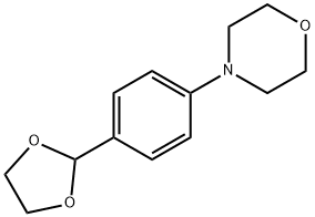 Morpholine, 4-[4-(1,3-dioxolan-2-yl)phenyl]- Structure
