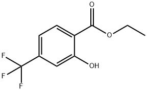 Benzoic acid, 2-hydroxy-4-(trifluoromethyl)-, ethyl ester Structure