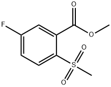 5-氟-2-(甲基磺酰基)-苯甲酸甲酯, 773134-41-1, 结构式