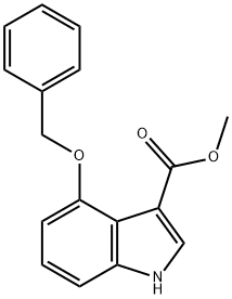 1H-Indole-3-carboxylic acid, 4-(phenylmethoxy)-, methyl ester,773134-50-2,结构式