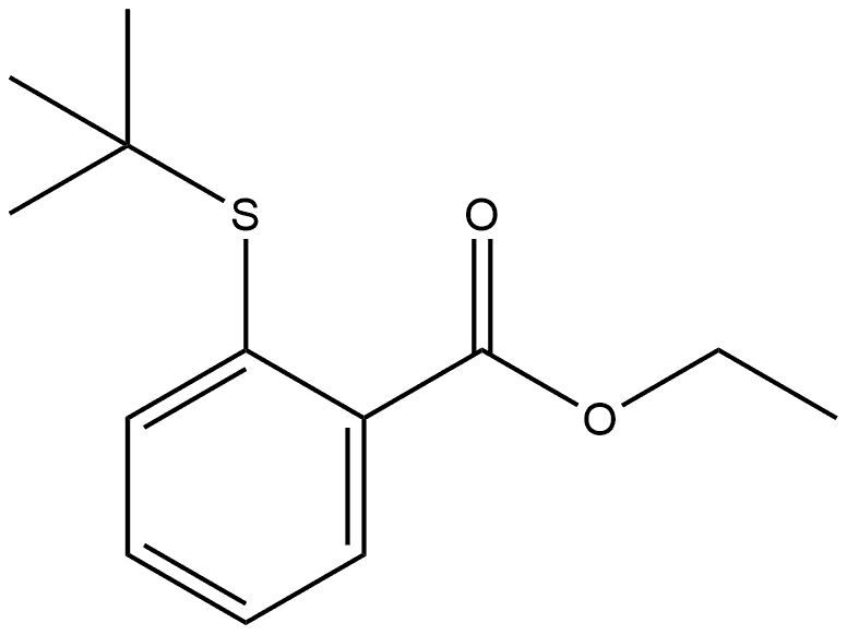 Ethyl 2-[(1,1-dimethylethyl)thio]benzoate Structure