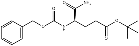 Pentanoic acid, 5-amino-5-oxo-4-[[(phenylmethoxy)carbonyl]amino]-, 1,1-dimethylethyl ester, (4R)- 化学構造式